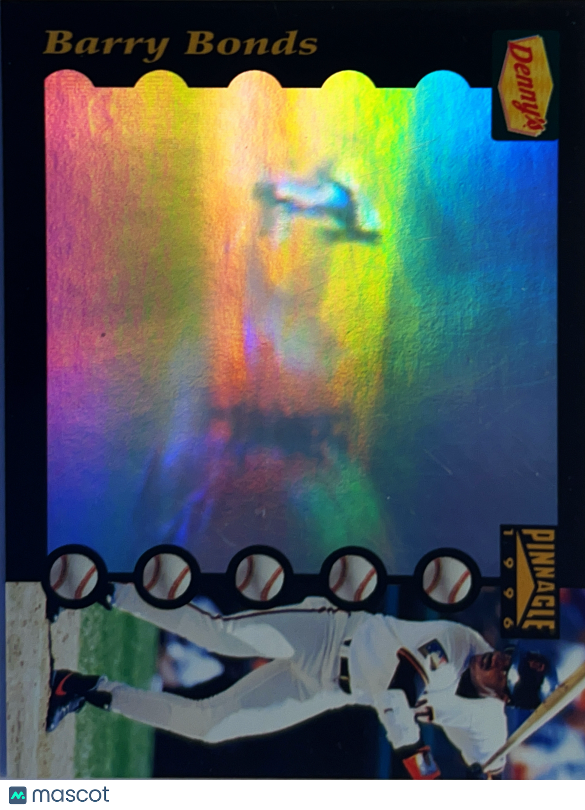 1996 Pinnacle Denny's Hologram Barry Bonds #8 of 28