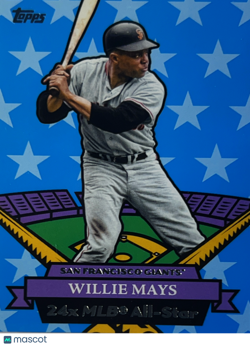 1959 Topps Archives Willie Mays #07AS-21 Blue Star