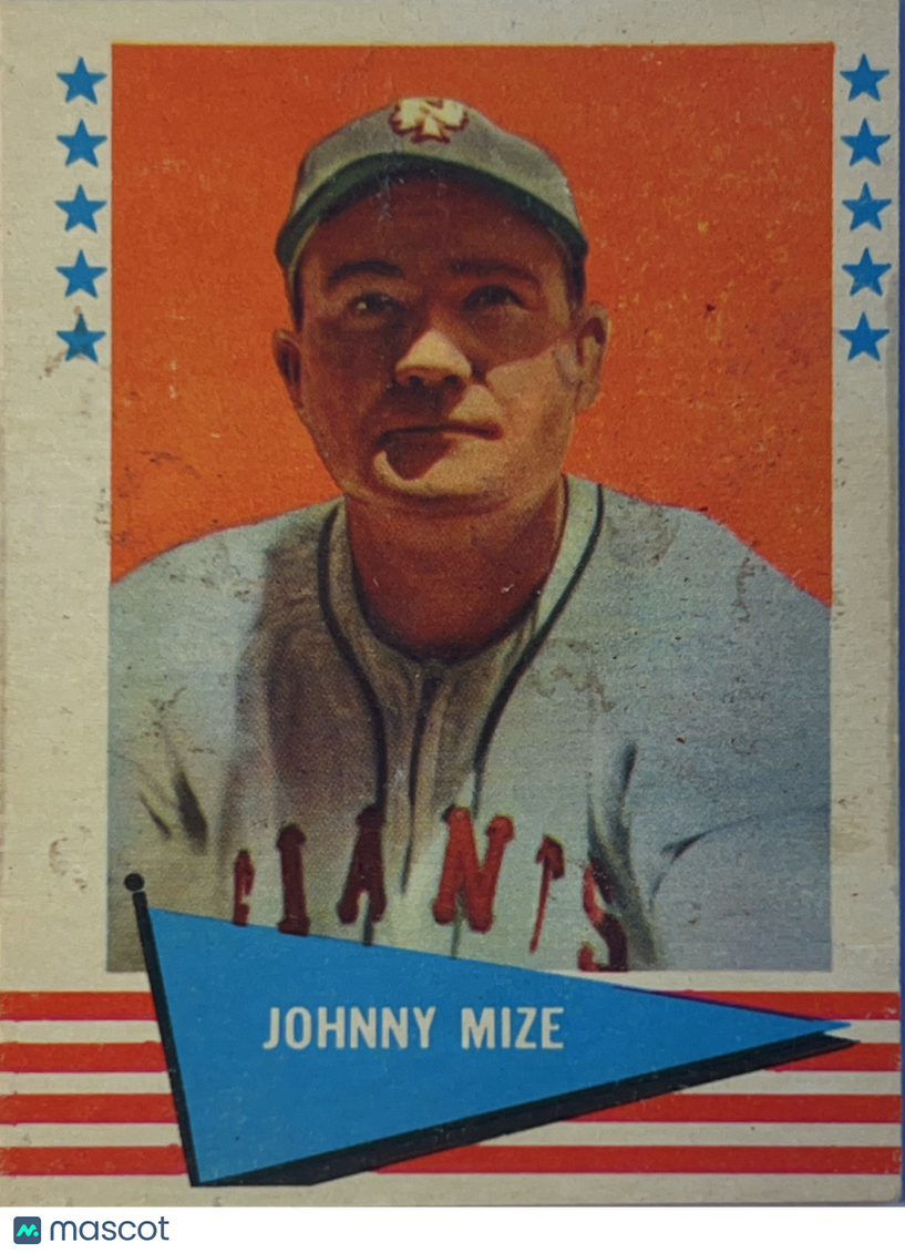 1961 Fleer Baseball Greats Johnny Mize #63