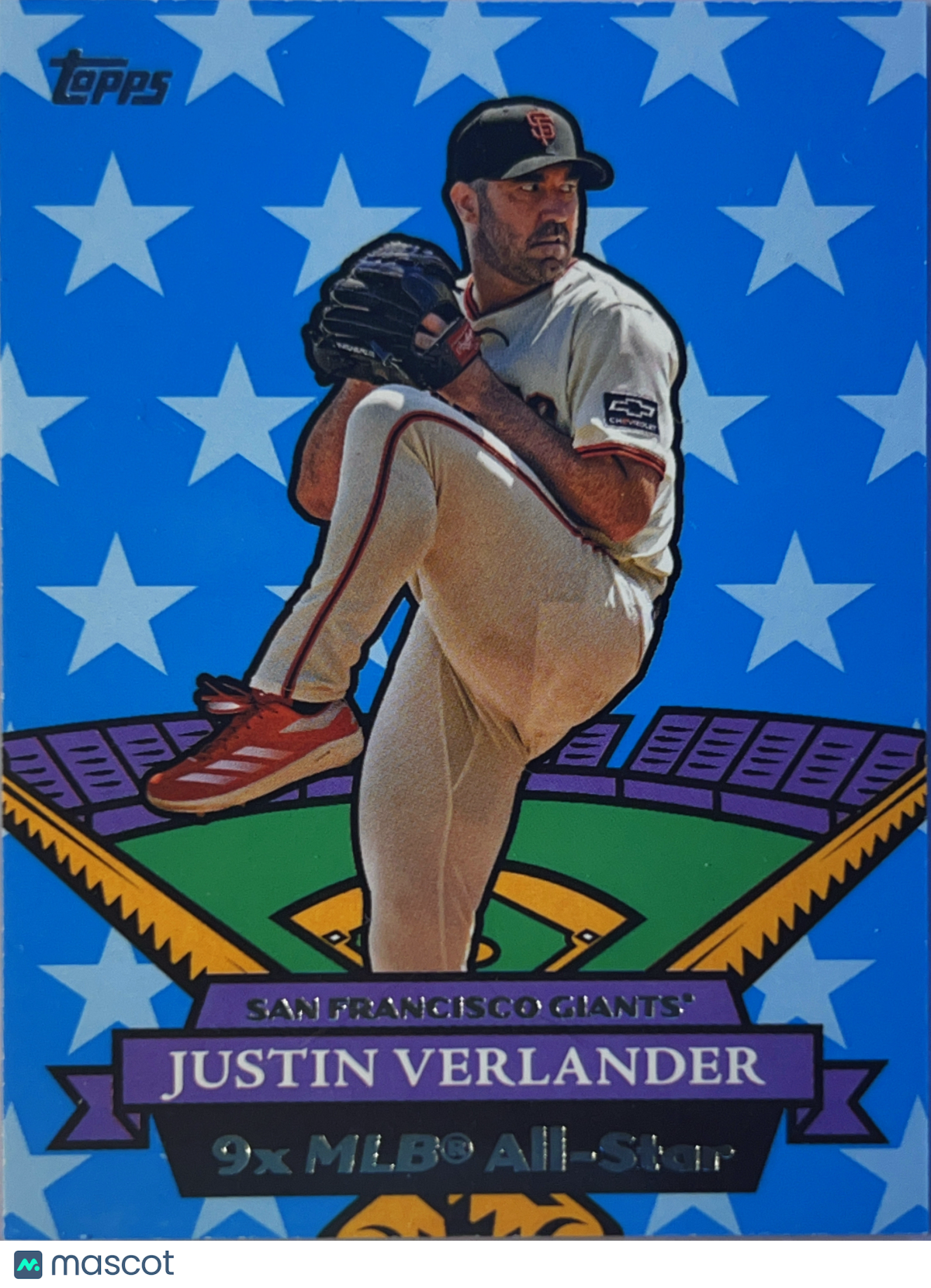 2025 Topps Archives Justin Verlander #07AS-7 Blue Stars