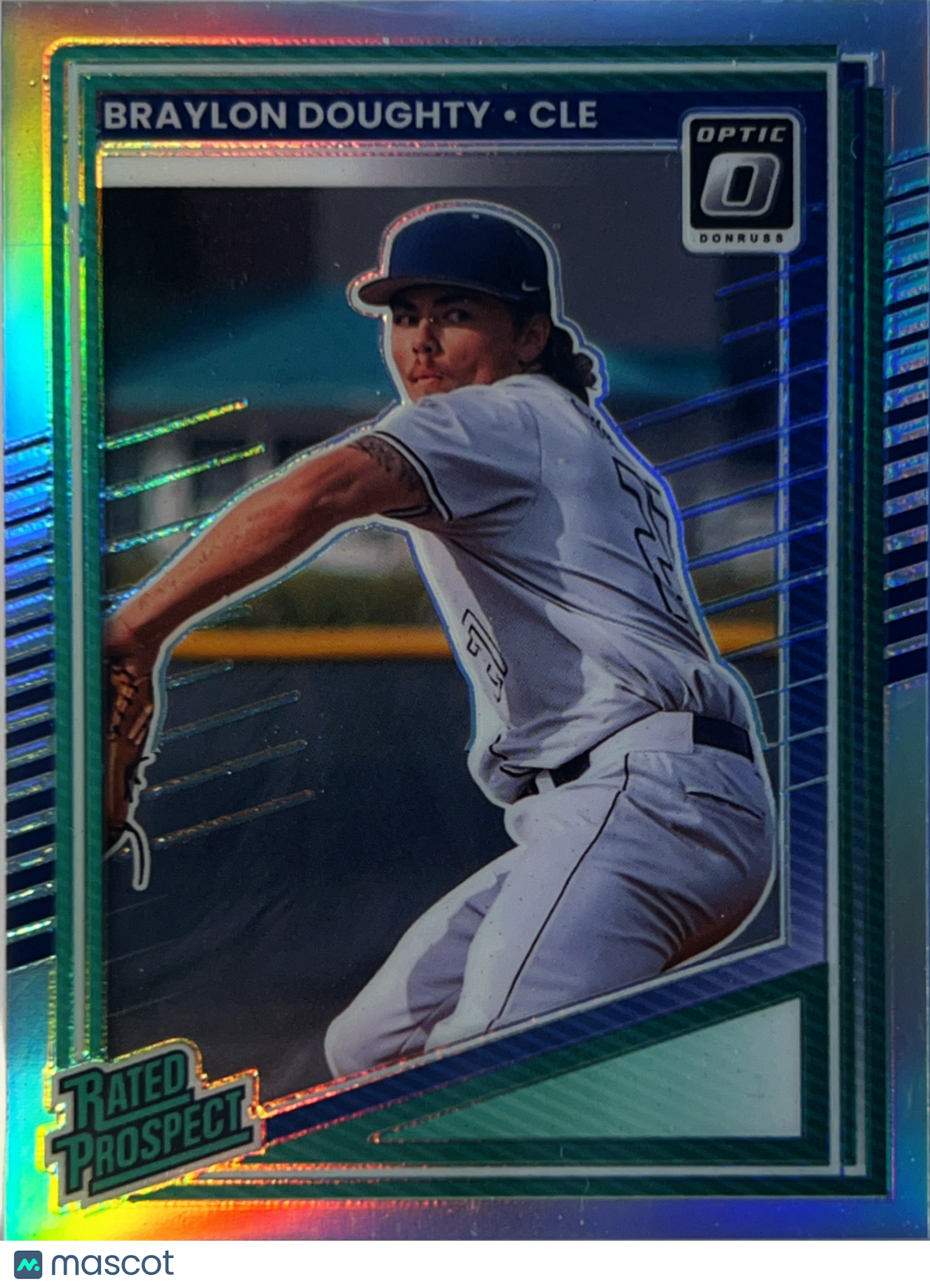 2025 Panini Donruss Optic Prizm Braylon Doughty #106 Silver Rated Prospect