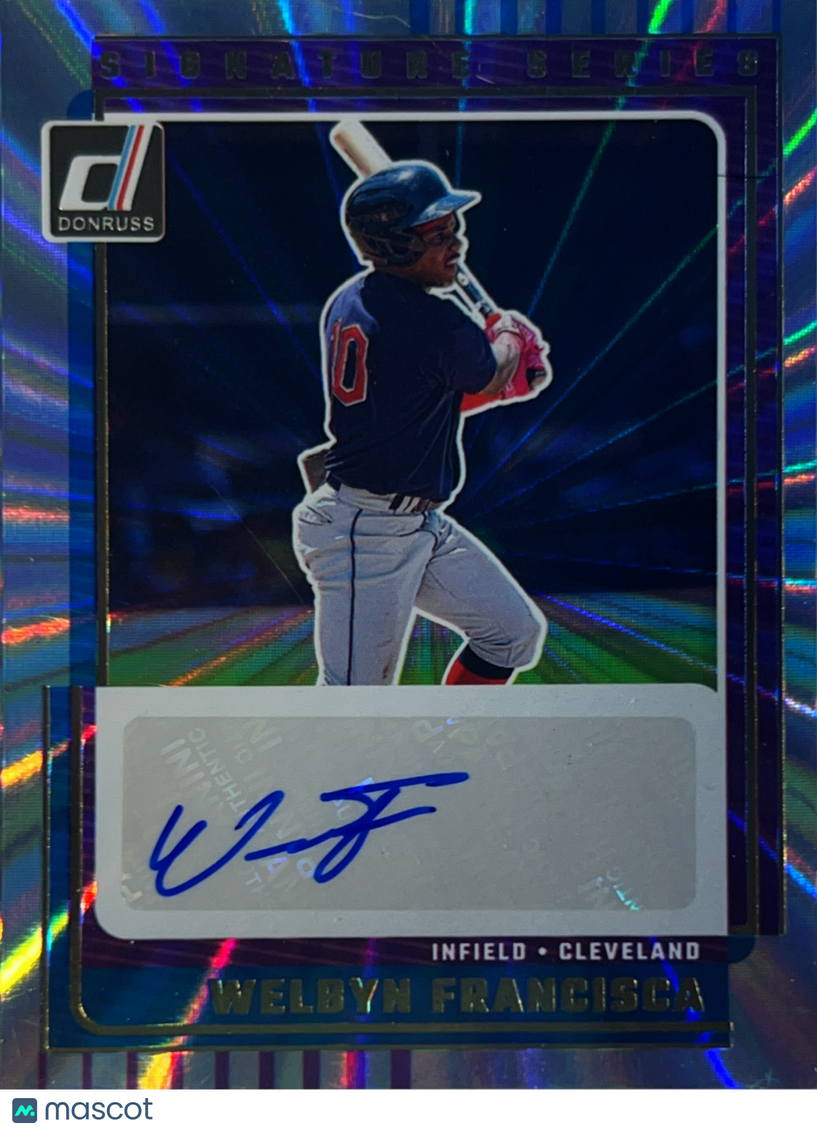2025 Panini Donruss Signature Series Welbyn Francisca #SG-WFC Blue Laser