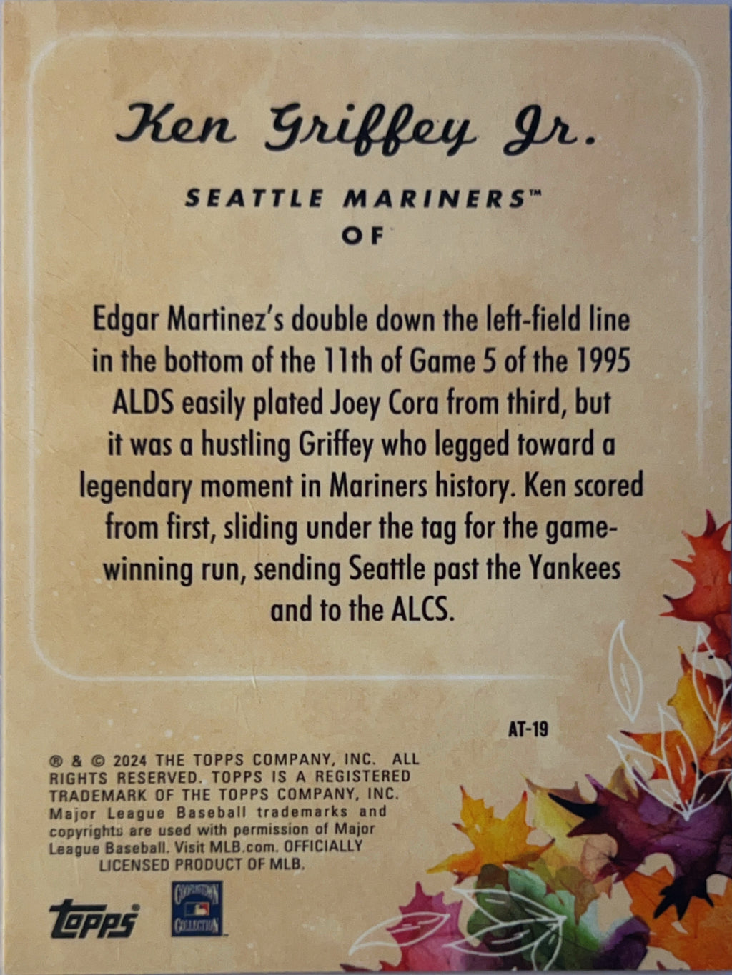 2024 Topps Autumn Tales Ken Griffey Jr. #AT-19