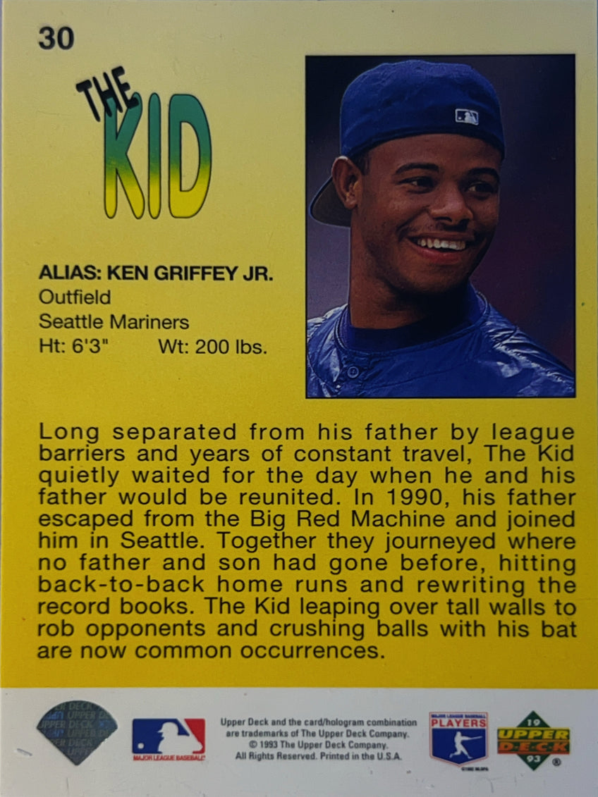 1993 Upper Deck The Kid Ken Griffey Jr. #30