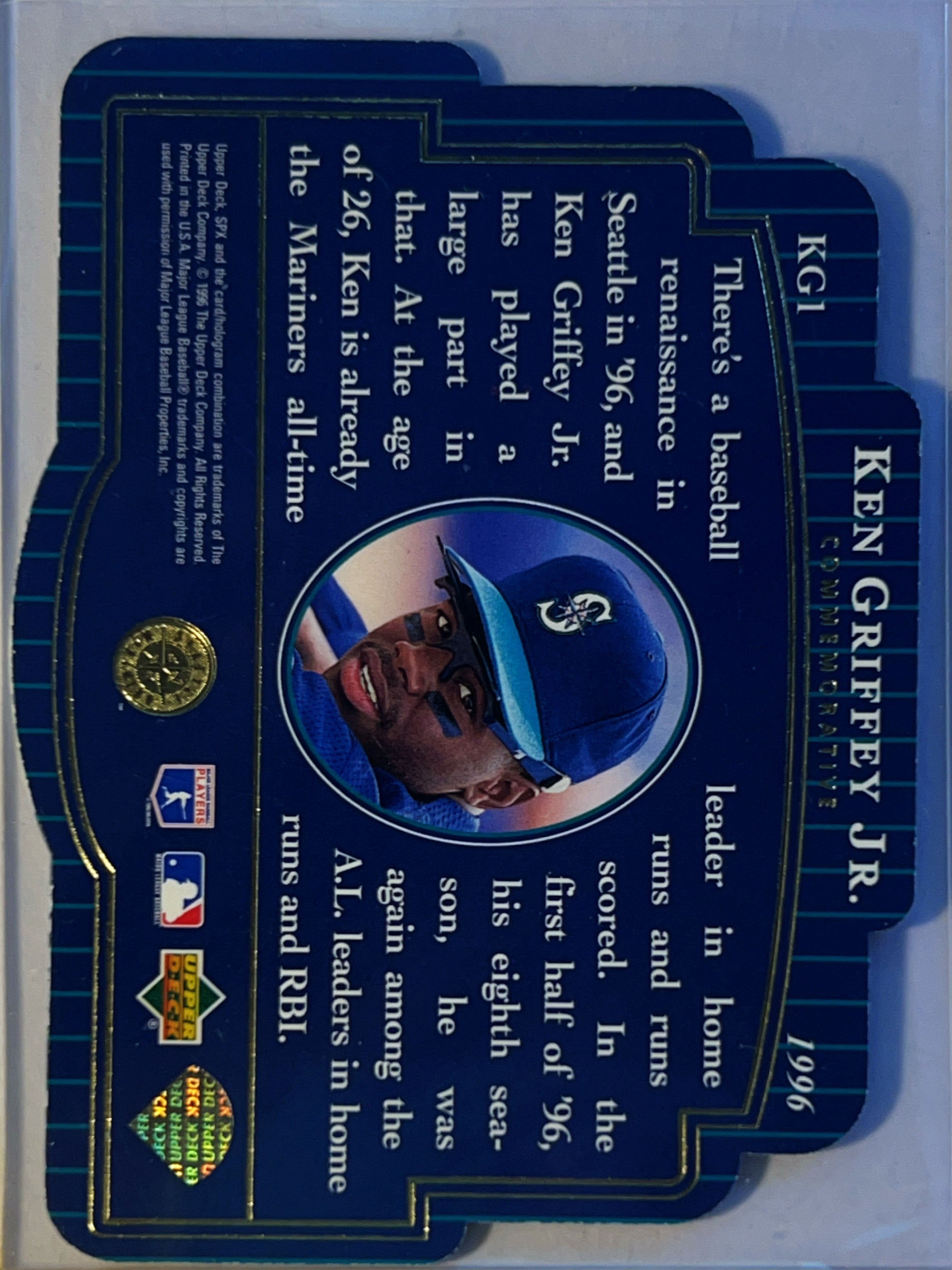 1996 Upper Deck SPx Commemorative Ken Griffey Jr. #KG1 Hologram