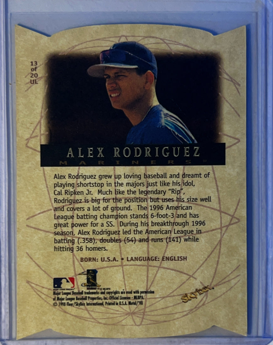 1998 Metal Universe Universal Language Alex Rodriguez #13 of 20 UL