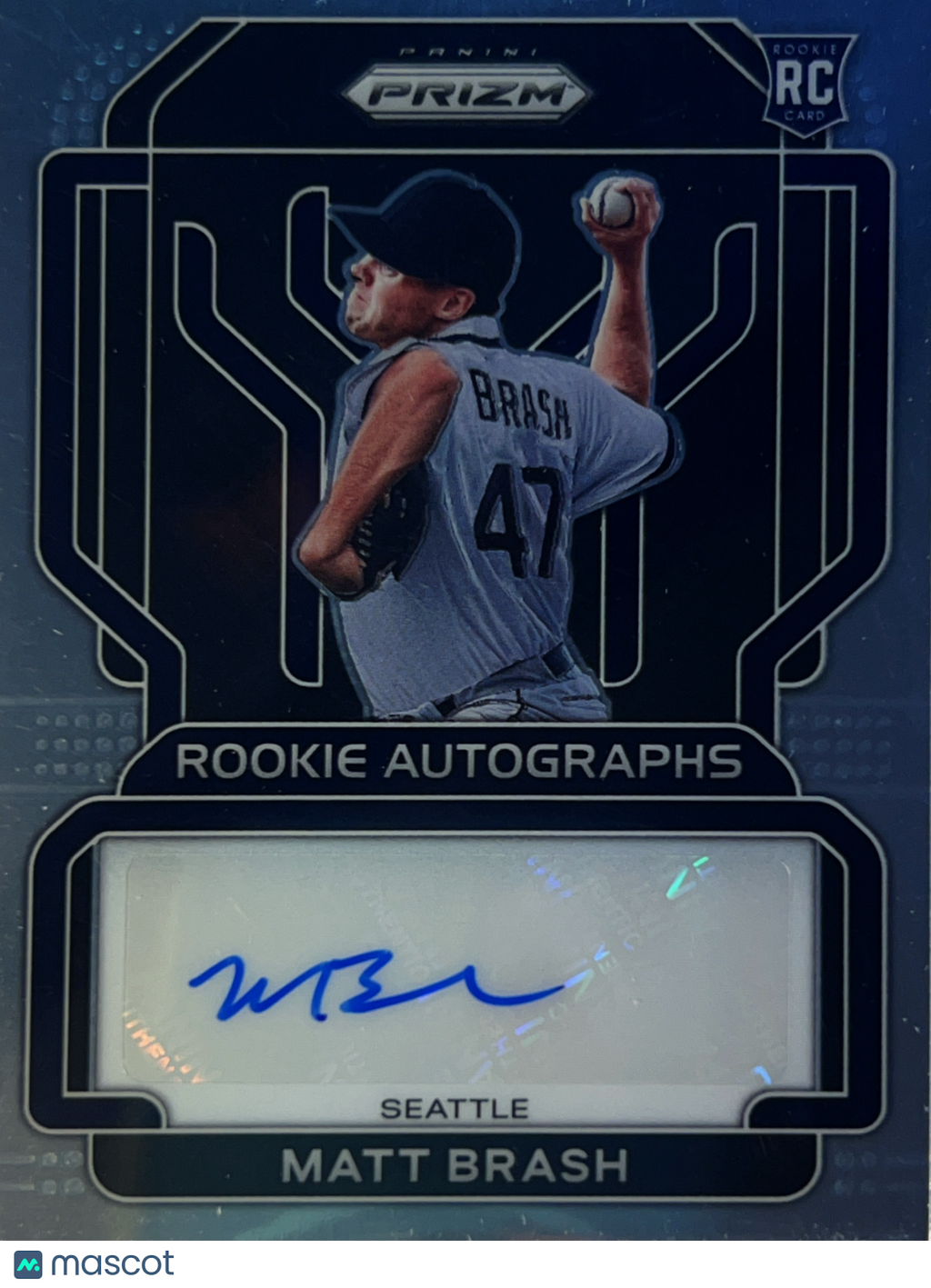 2022 Panini Prizm Baseball Matt Brash #RA-MA RC Auto