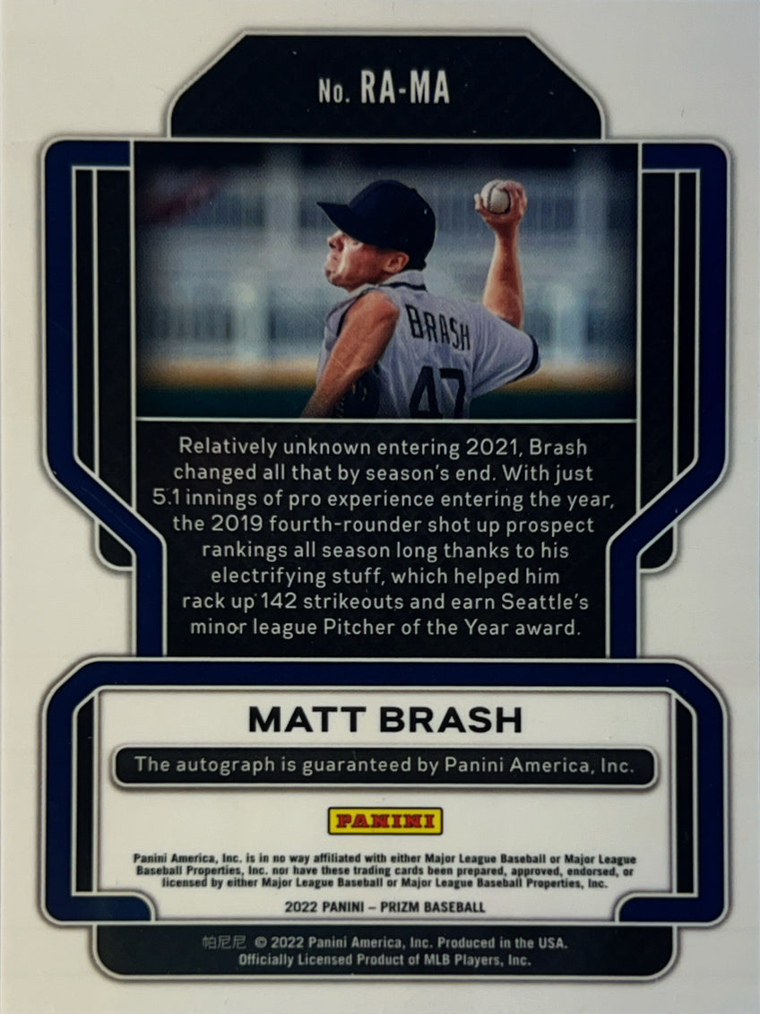 2022 Panini Prizm Baseball Matt Brash #RA-MA RC