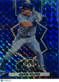 2022 Panini Mosaic Baseball Jarred Kelenic #1 Blue Prizm