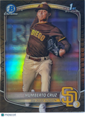 2024 Bowman Chrome Humberto Cruz #BCP-96 Reptilian Refractor