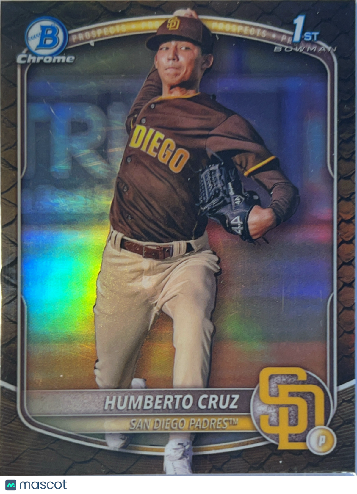 2024 Bowman Chrome Humberto Cruz #BCP-96 Reptilian Refractor