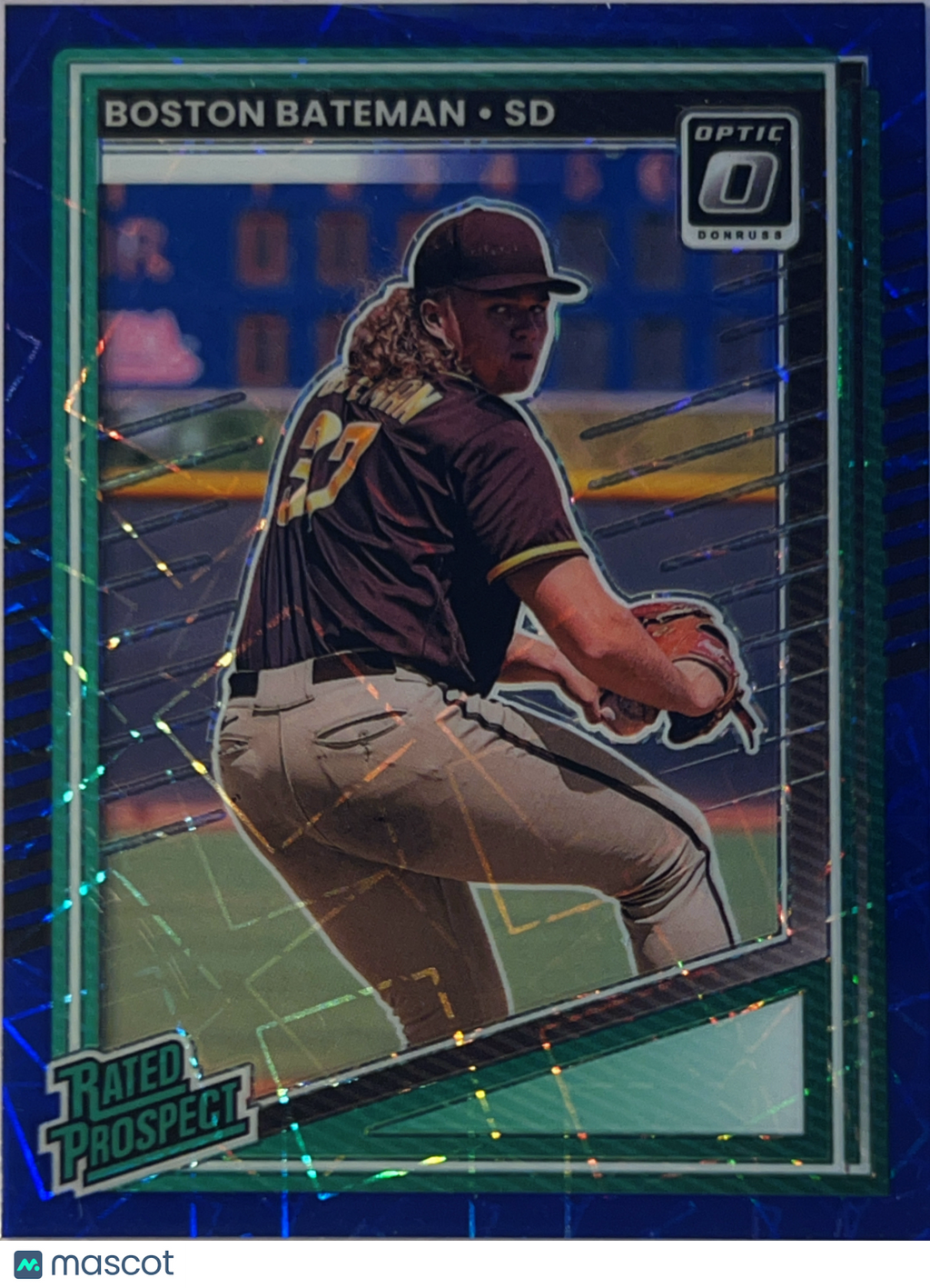 2025 Panini Donruss Baseball Optic Prizm Boston Bateman #118 Blue Velocity