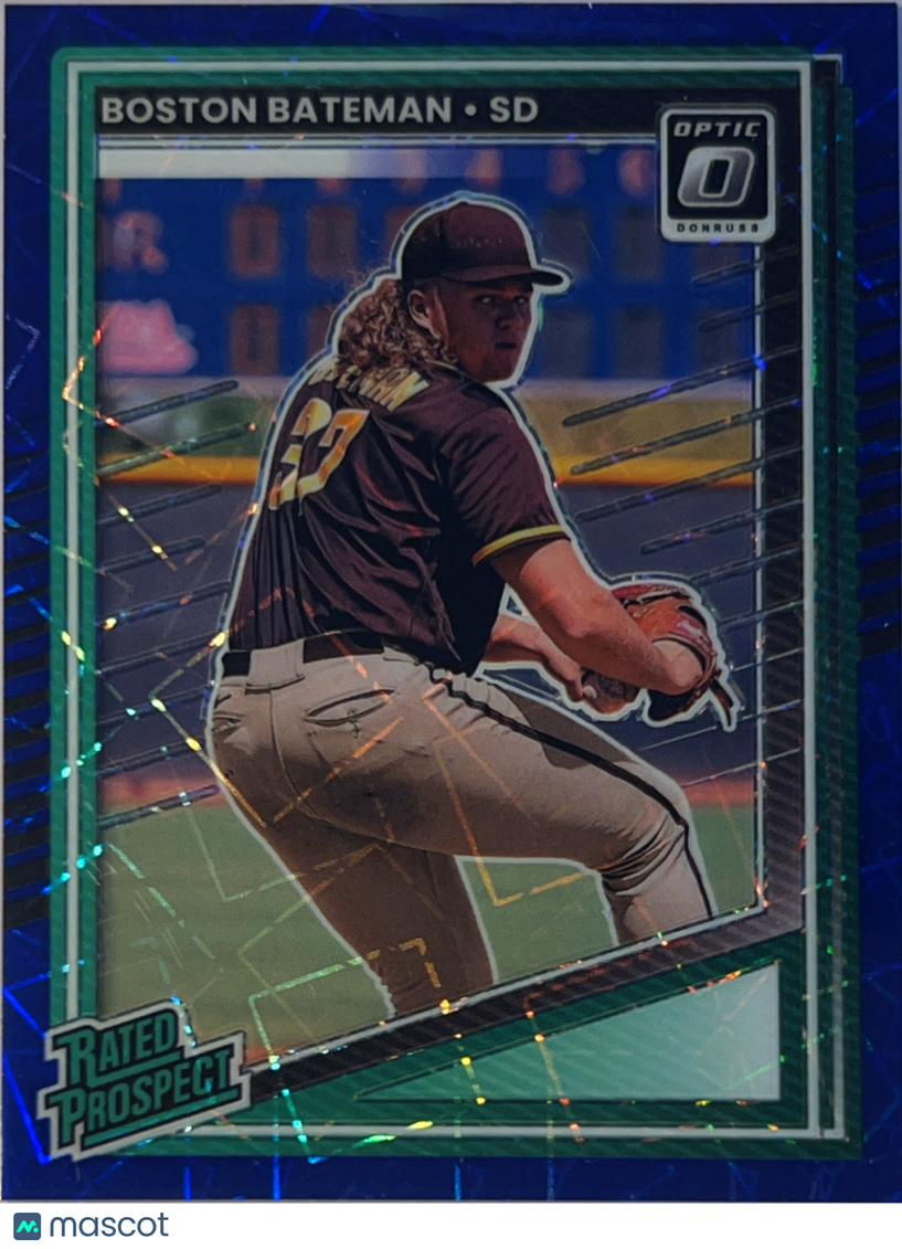 2025 Panini Donruss Baseball Optic Prizm Boston Bateman #118 Blue Velocity