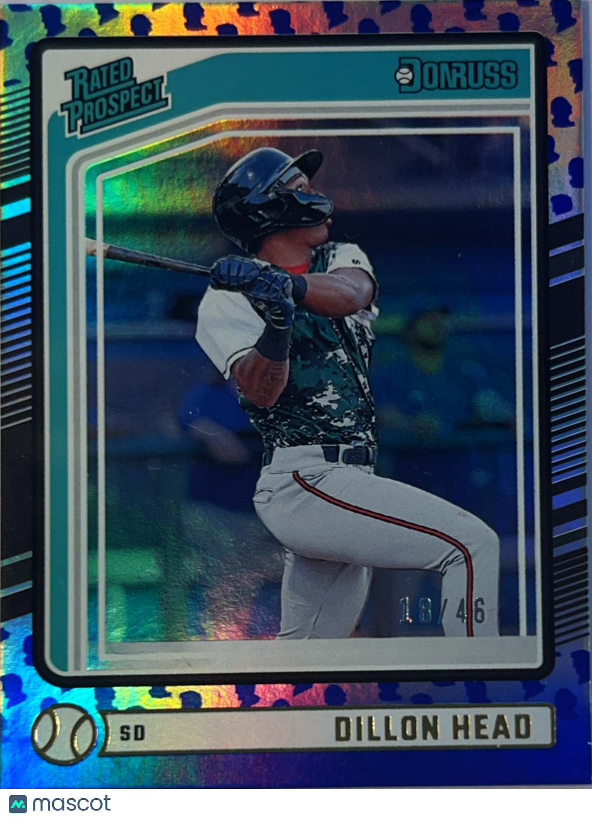 2024 Panini Donruss Baseball Dillon Head #178 Blue Holo Silhouettes /46