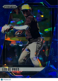 2025 Panini Prizm Leo De Vries #47 Blue Cracked Ice