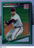 2025 Panini Donruss Baseball Tyson Neighbors #181 Green