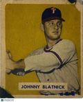 1949 Bowman Johnny Blatnick #123