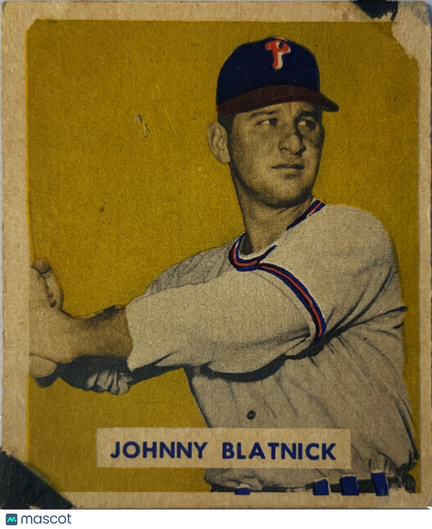 1949 Bowman Johnny Blatnick #123