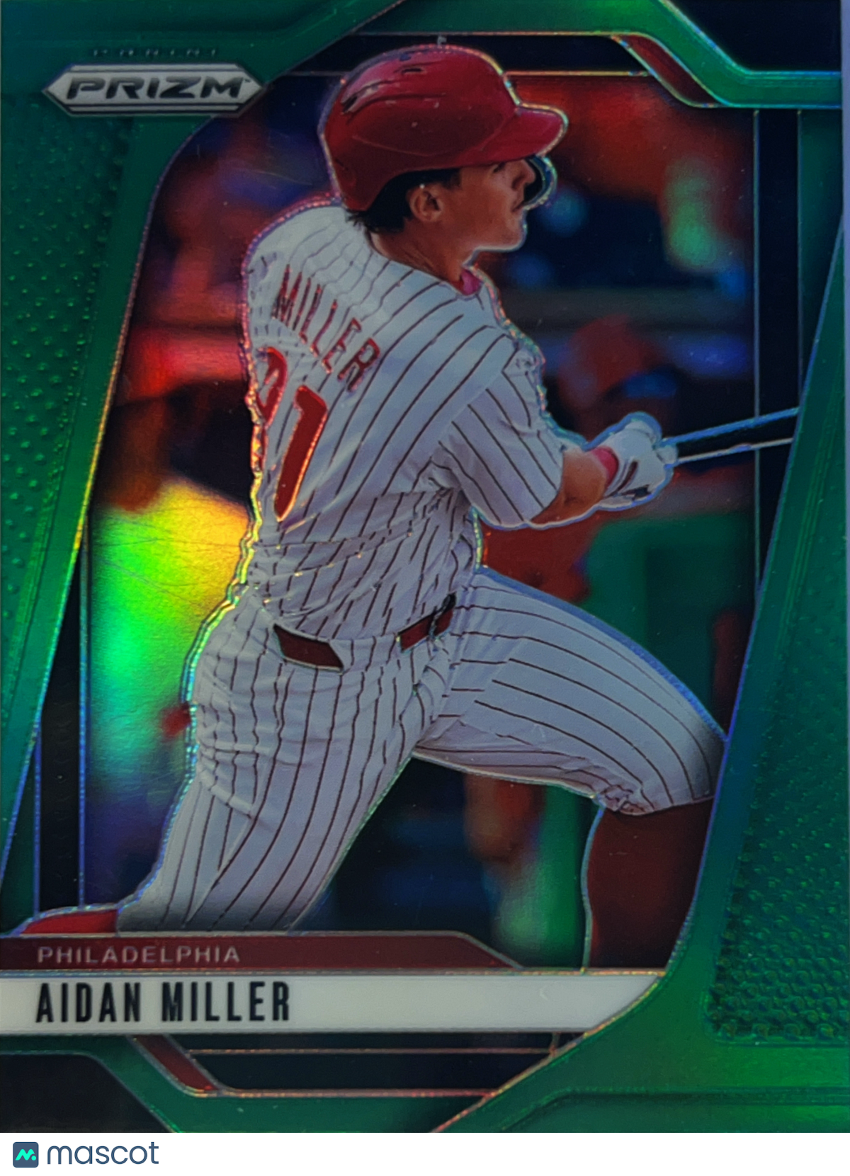 2025 Panini Prizm Baseball Aidan Miller #141 Green
