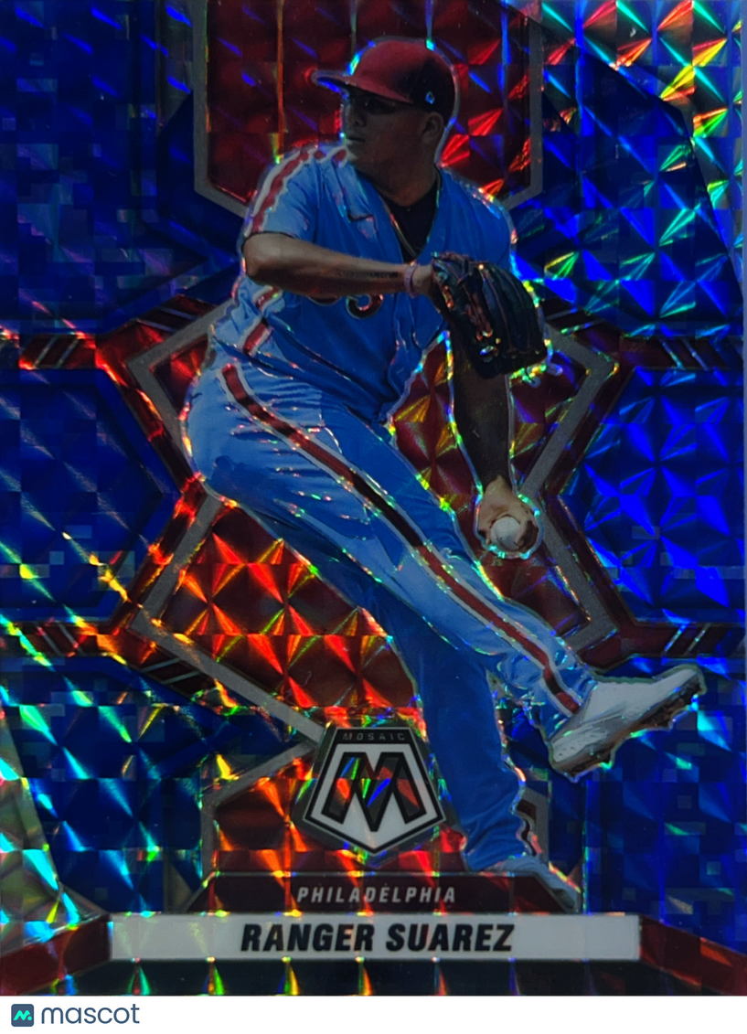 2022 Panini Mosaic Ranger Suarez #171 Blue
