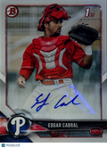 2018 Bowman Chrome Edgar Cabral #PA-EC Refractor