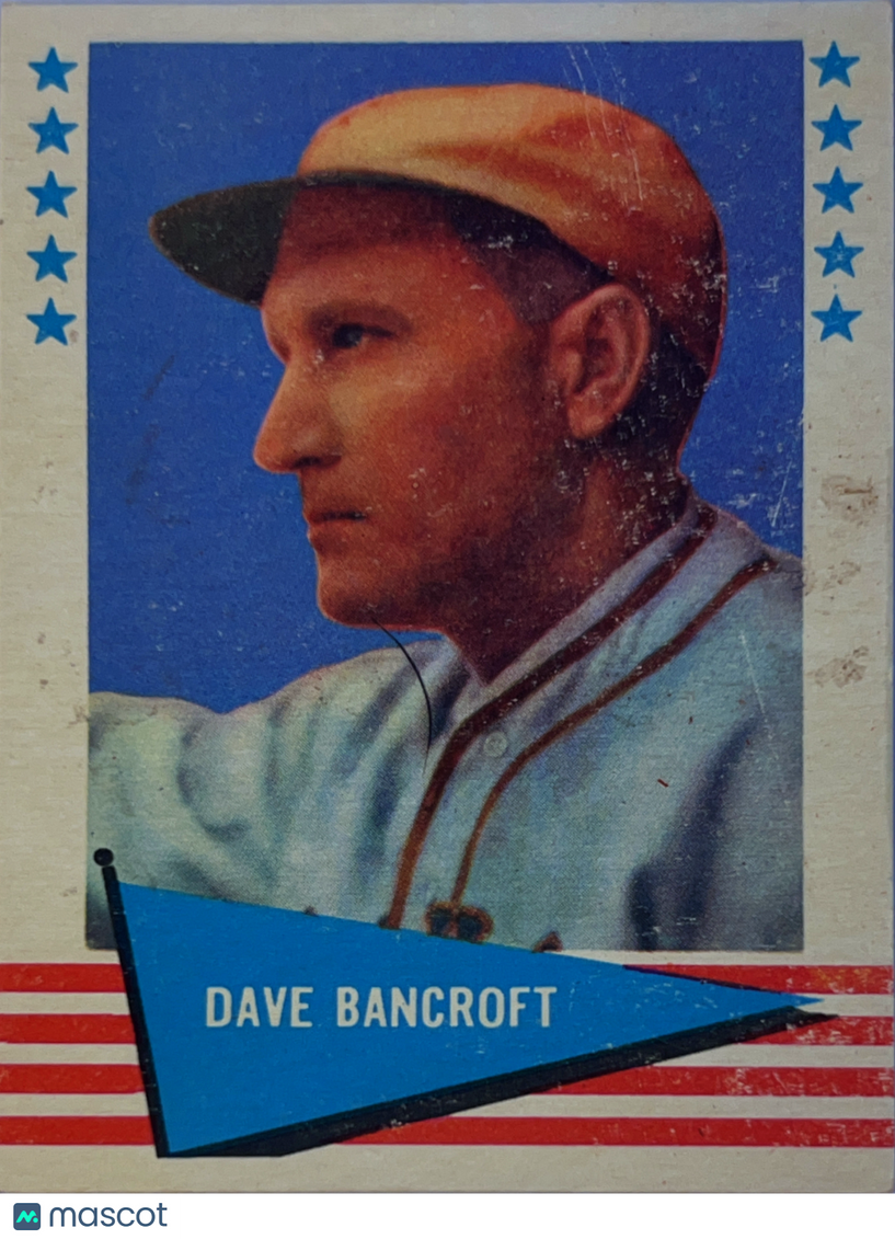 1961 Fleer Baseball Greats Dave Bancroft #7