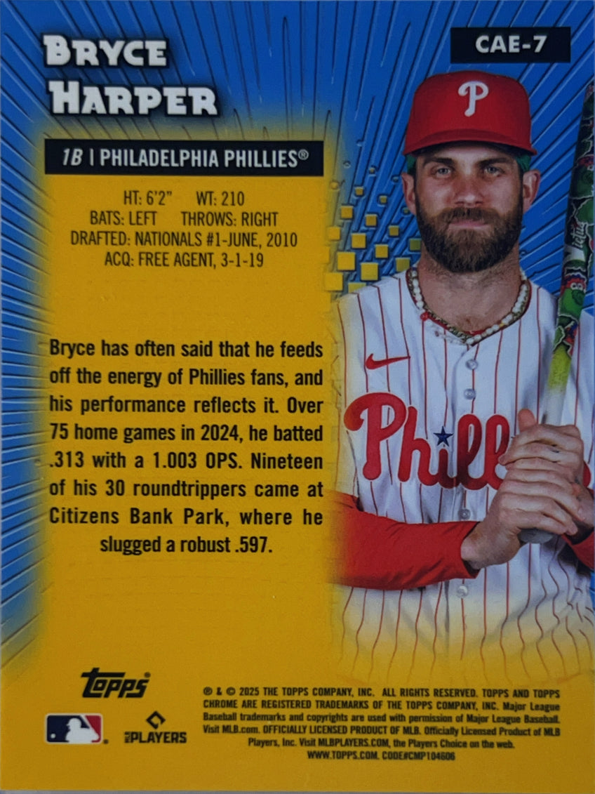 2025 Topps Chrome All-Etch Bryce Harper #CAE-7
