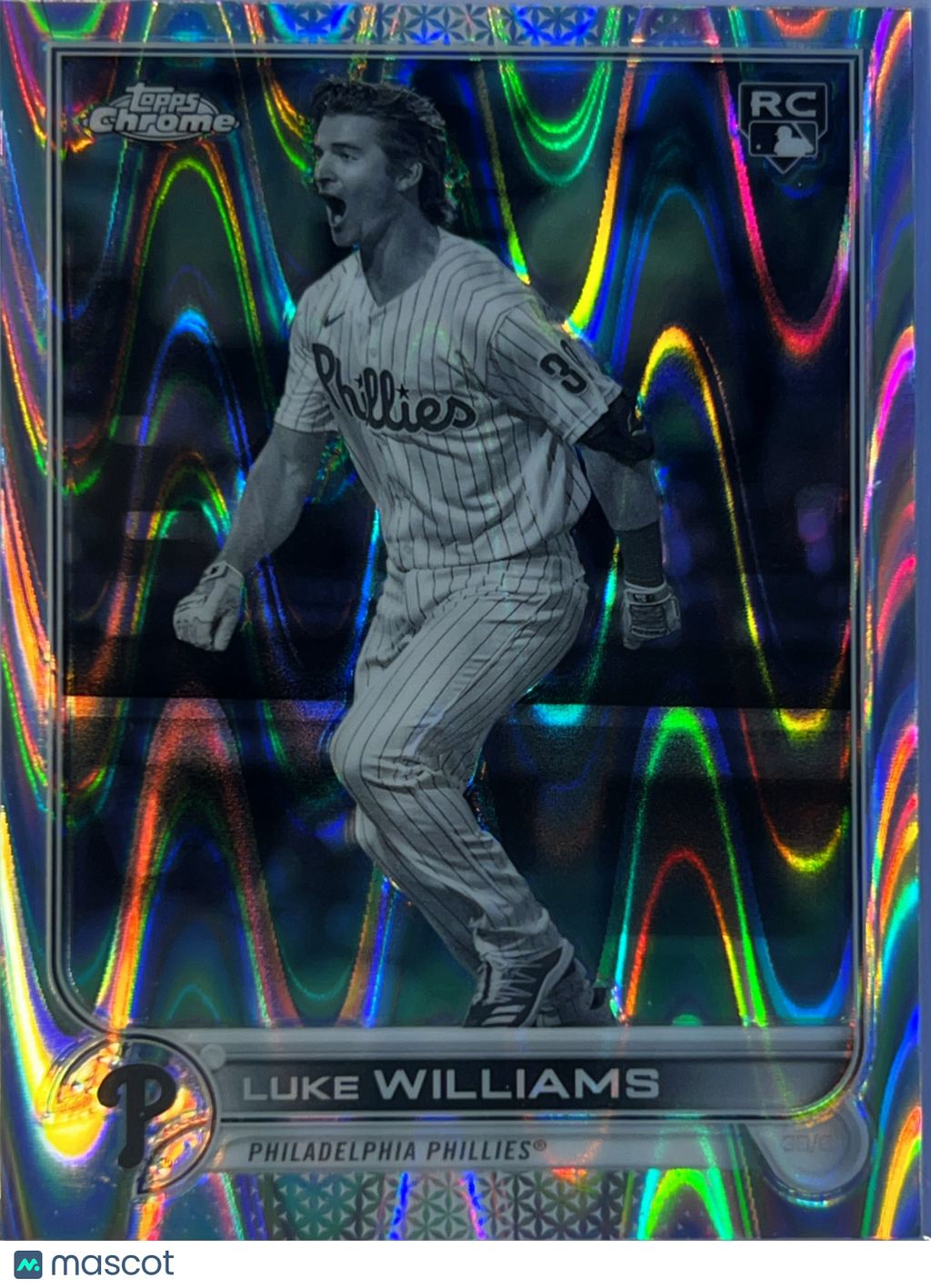 2022 Topps Chrome Luke Williams #170 Sepia RayWave RC