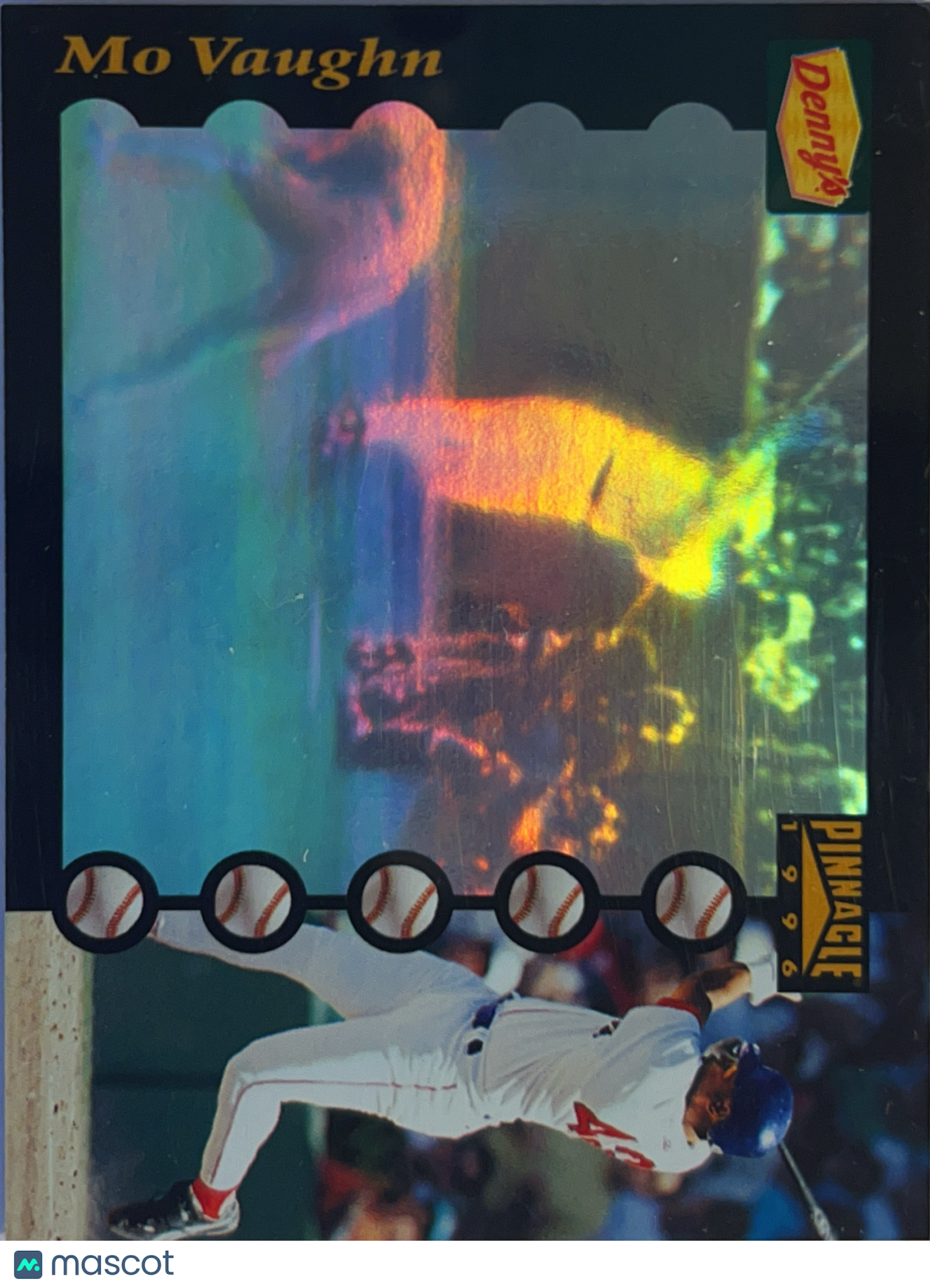 1996 Pinnacle Denny's Hologram Mo Vaughn #5 of 28