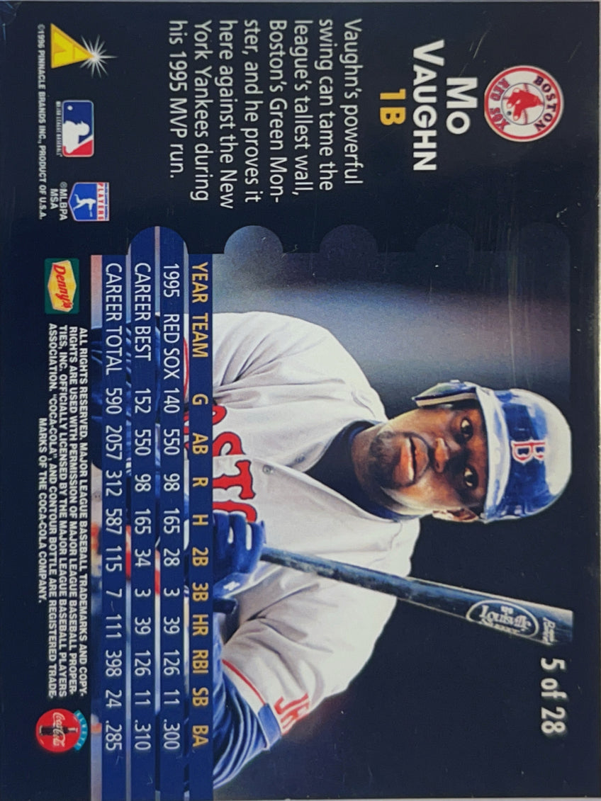 1996 Pinnacle Denny's Hologram Mo Vaughn #5 of 28