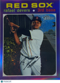 2020 Topps Heritage Chrome Rafael Devers #THC-145 Purple Refractor