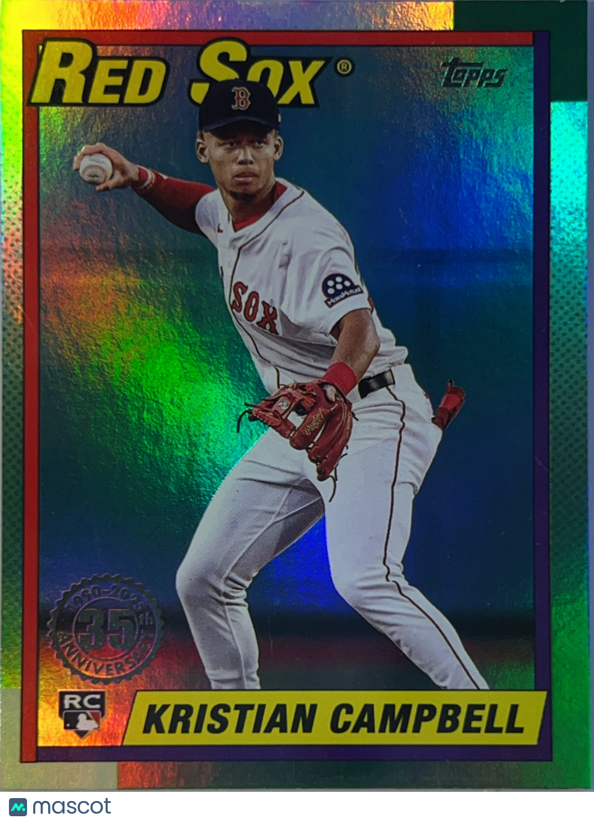 2025 Topps Kristian Campbell #U90-36 Rainbow Foil RC