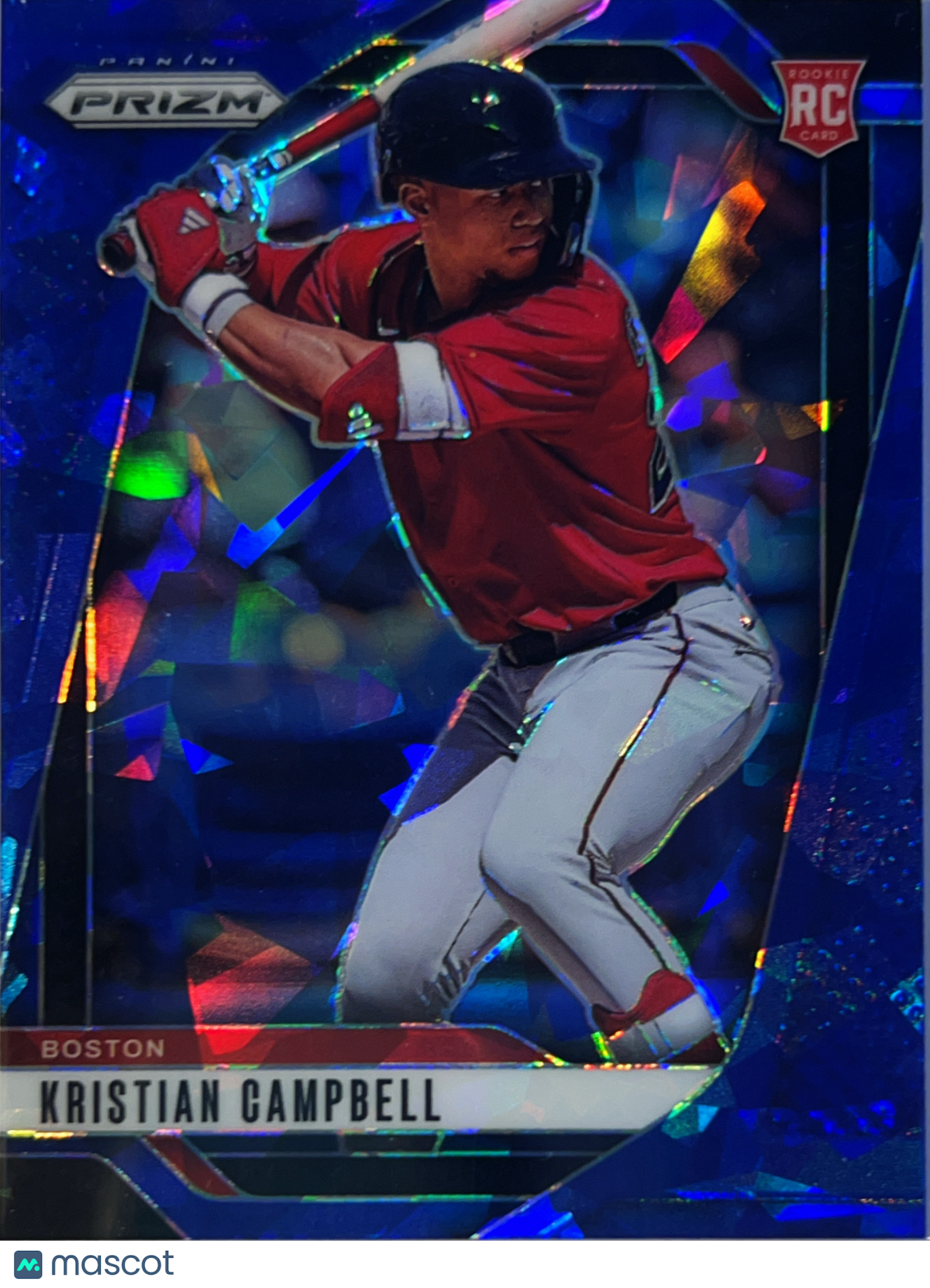 2025 Panini Prizm Baseball Kristian Campbell #1 Blue Shimmer RC