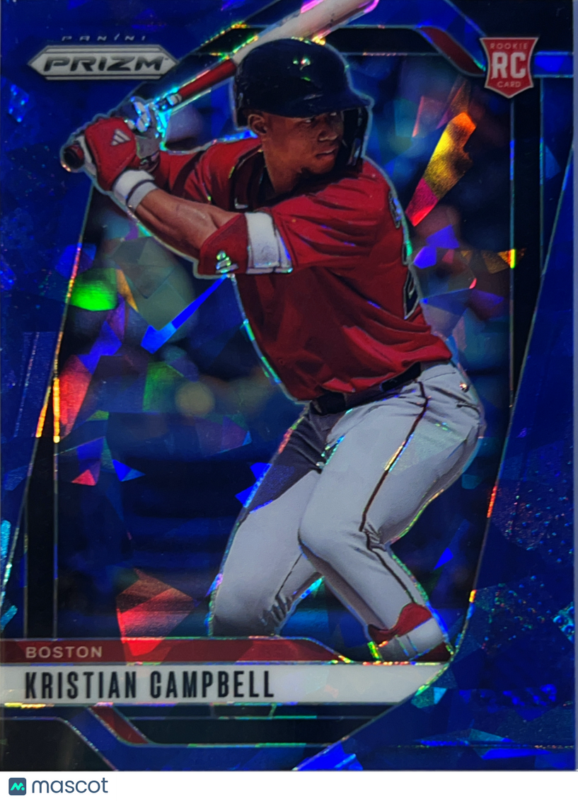 2025 Panini Prizm Baseball Kristian Campbell #1 Blue Shimmer RC