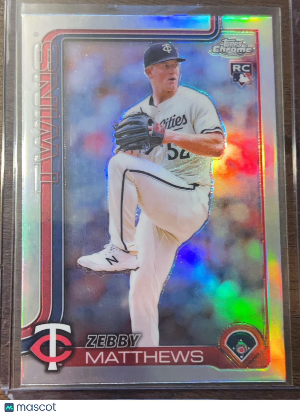 2025 Topps Chrome Zebby Matthews #277 Refractor RC