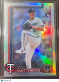 2025 Topps Chrome Zebby Matthews #277 Refractor RC
