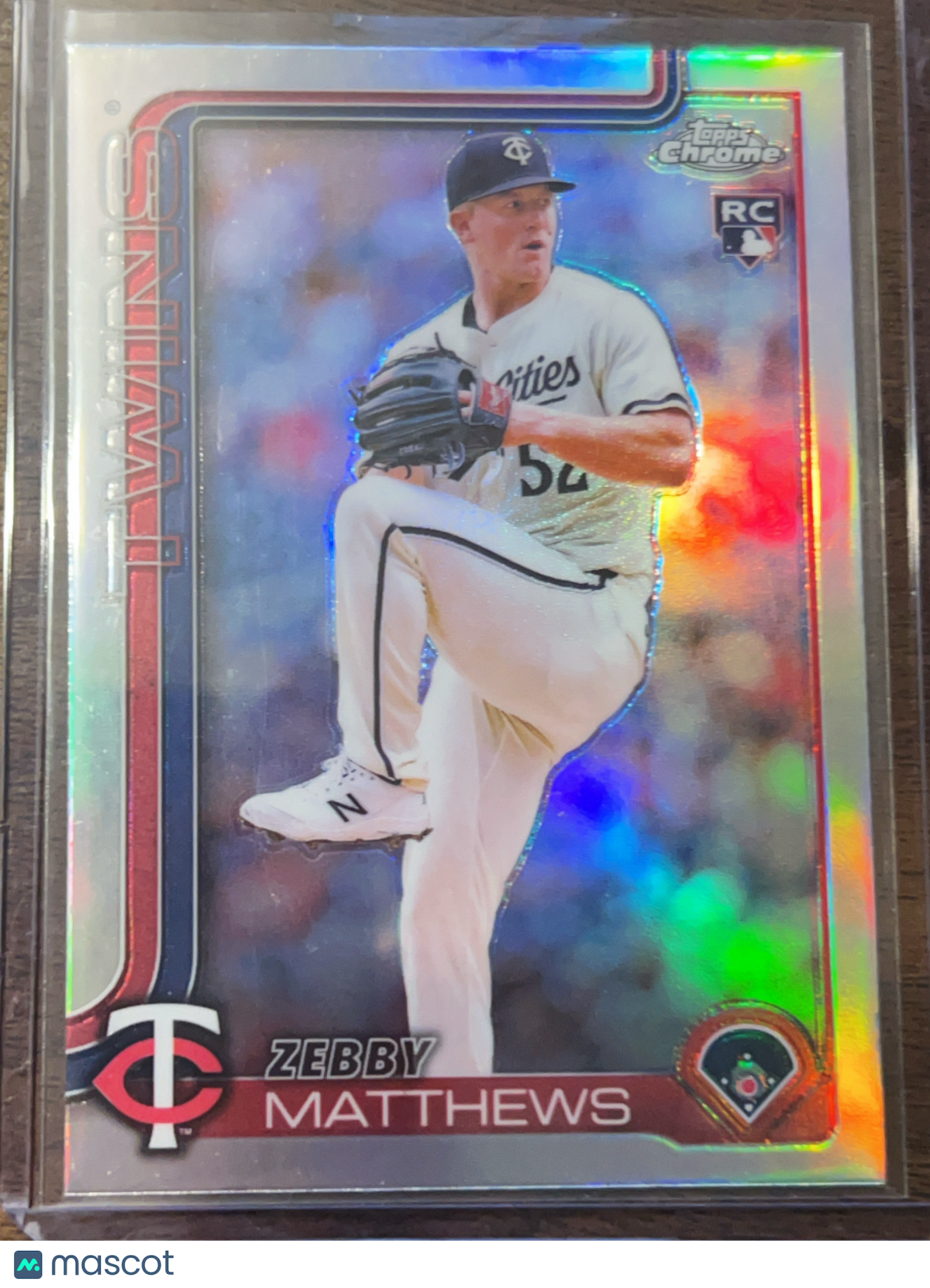 2025 Topps Chrome Zebby Matthews #277 Refractor RC