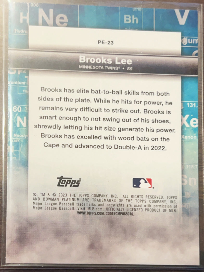 2023 Bowman Platinum Precious Elements Brooks Lee #PE-23