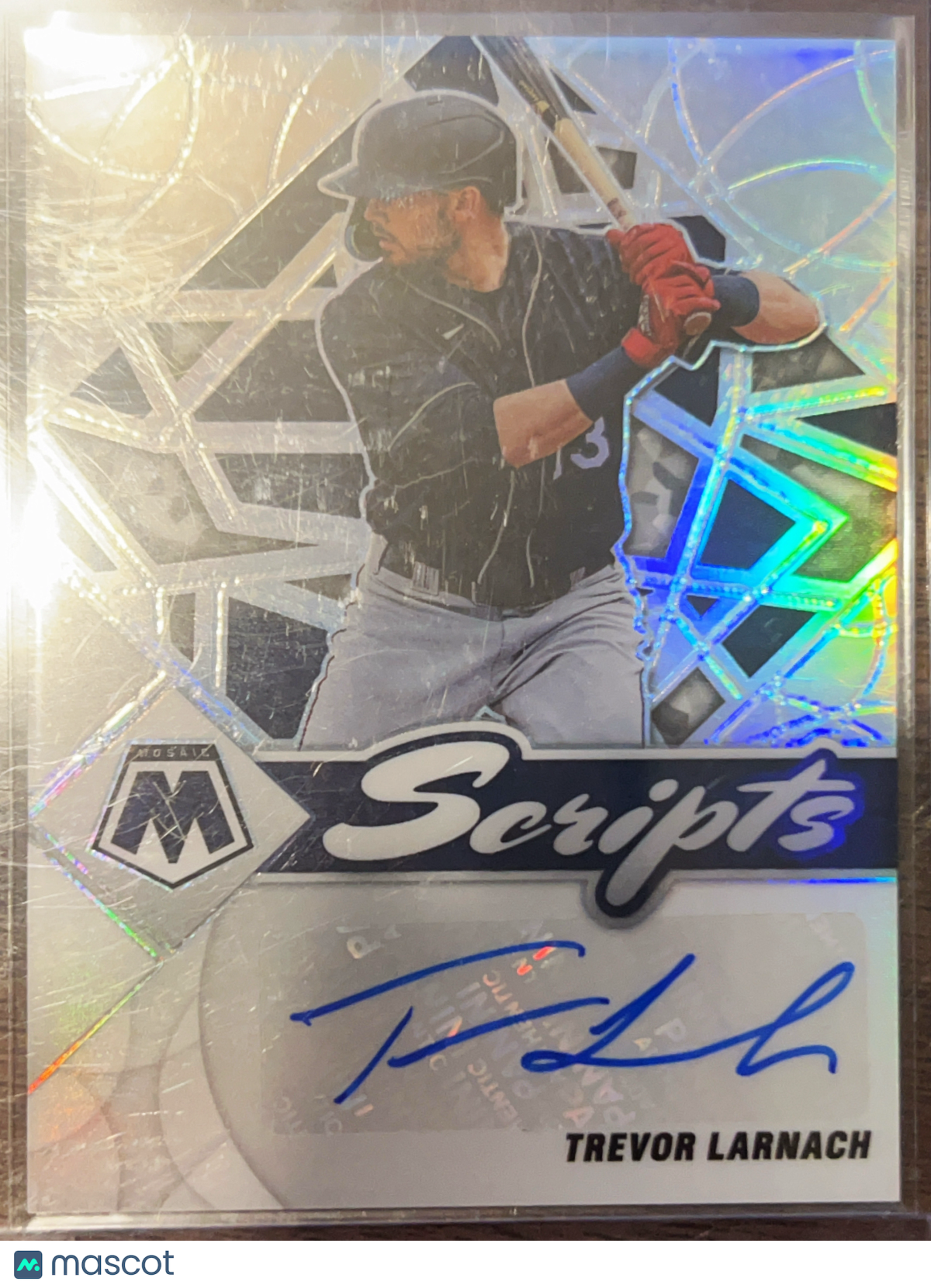 2022 Panini Mosaic Prizm Scripts Trevor Larnach #SC-LH / Auto