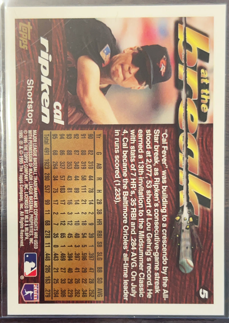 1996 Topps At the Break Cal Ripken Jr. #5