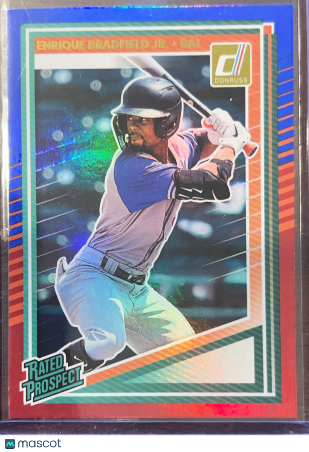 2025 Panini Donruss Enrique Bradfield Jr. #142 Red Blue Holo