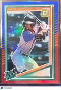 2025 Panini Donruss Enrique Bradfield Jr. #142 Red Blue Holo
