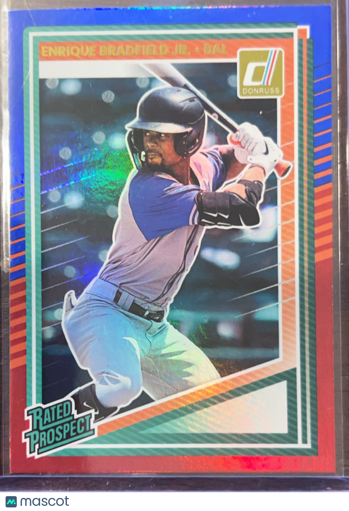 2025 Panini Donruss Enrique Bradfield Jr. #142 Red Blue Holo
