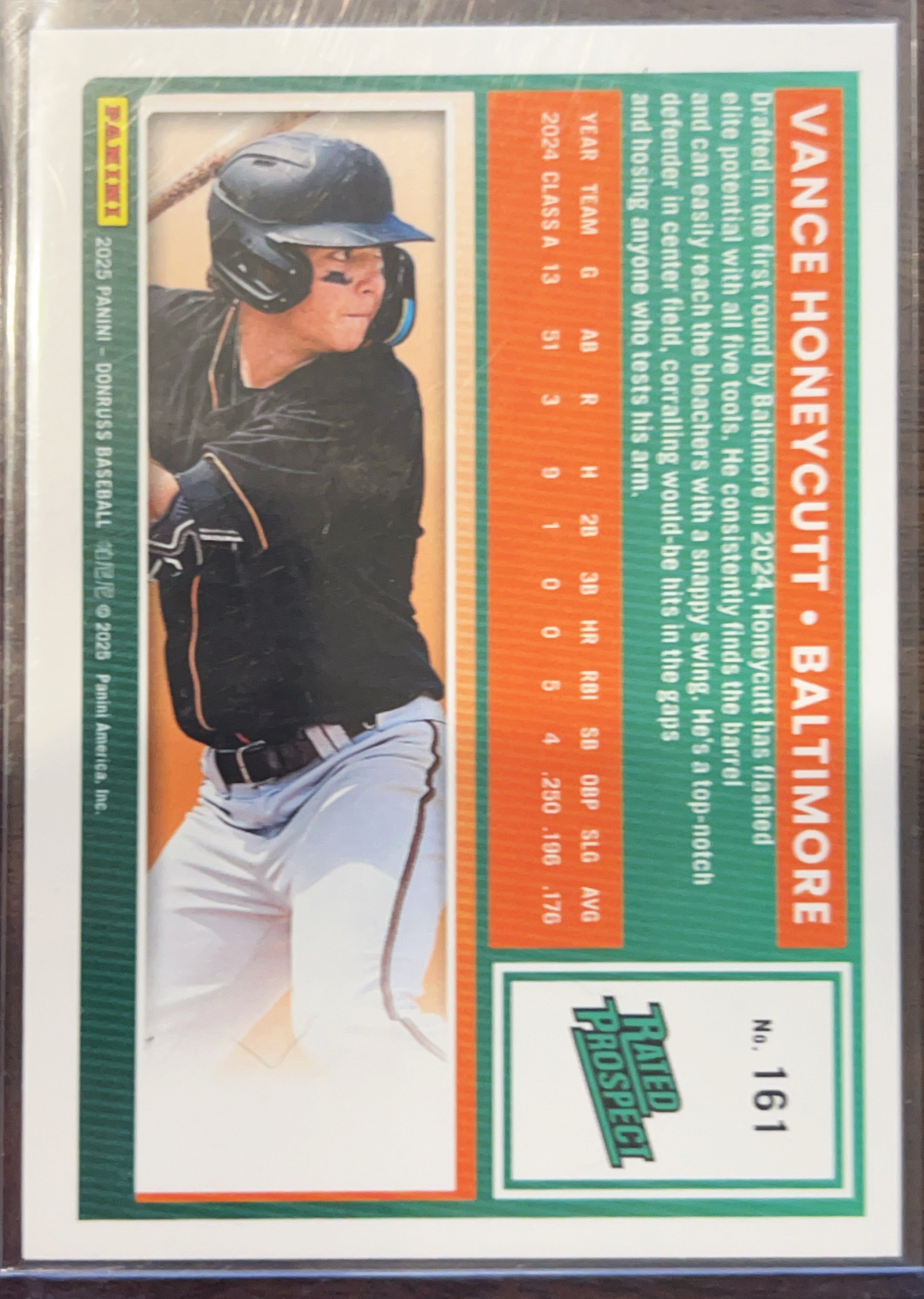 2025 Panini Donruss Baseball Vance Honeycutt #161 Liberty Holo