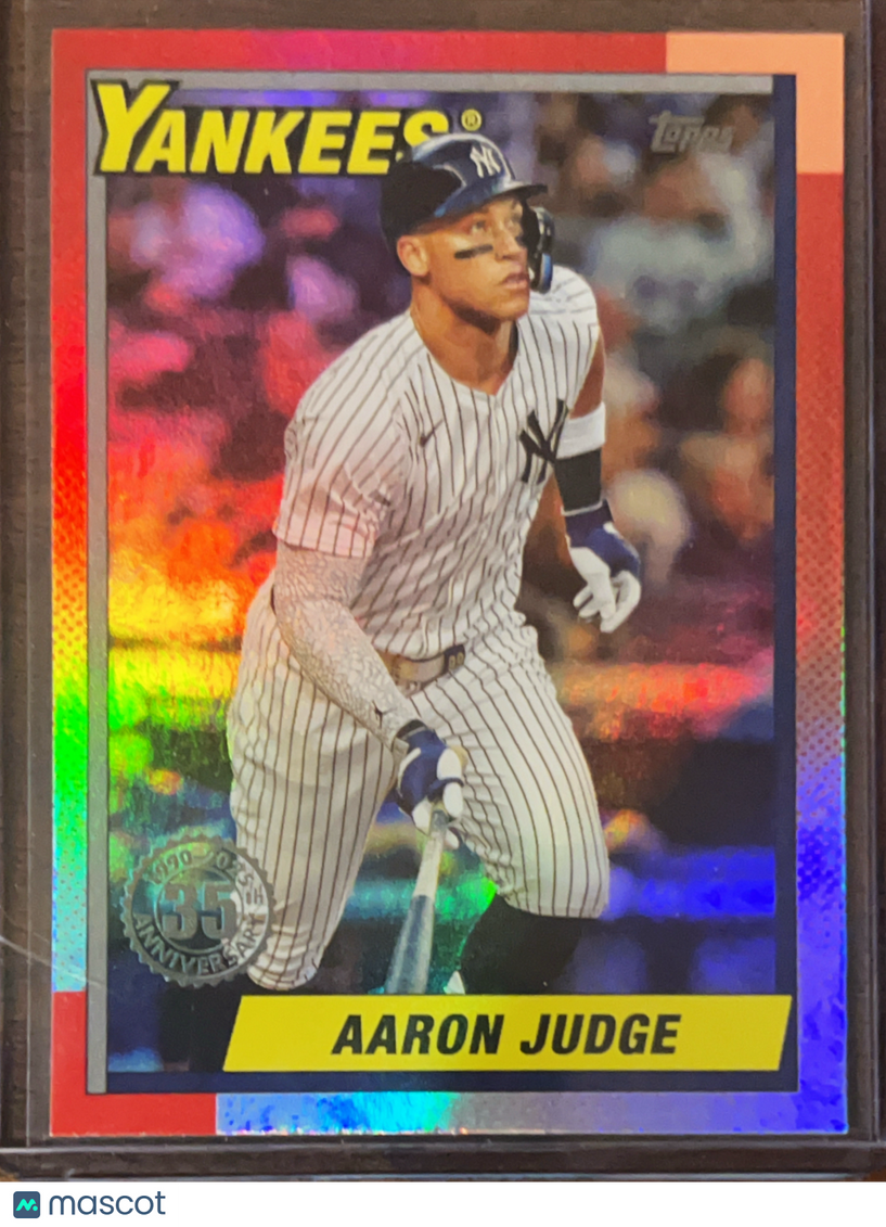 2025 Topps Aaron Judge #U90-30 Red Foil