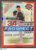 2024 Panini Prizm Prospect Edition Chase Hampton #34 Red Cracked Ice
