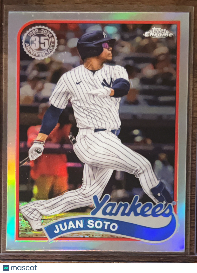 2024 Topps Chrome 1989 Topps 35th Anniversary Juan Soto #89CB-9 Silver Refractor