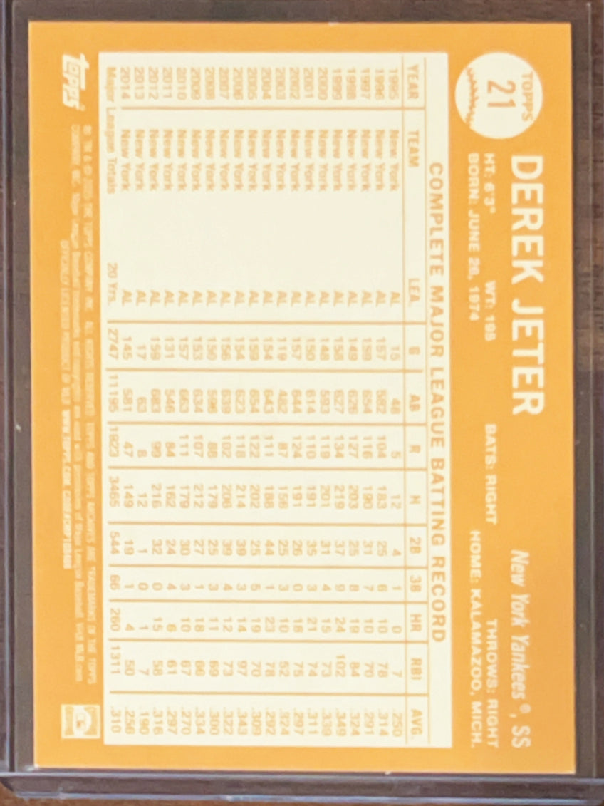 2015 Topps Archives Derek Jeter #21 Silver Foil