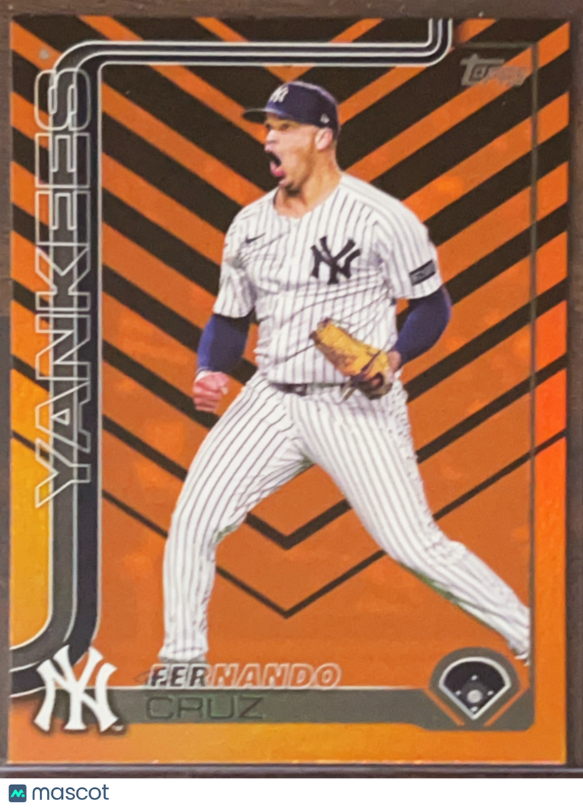 2025 Topps Update Series Fernando Cruz #US163 Orange Foil