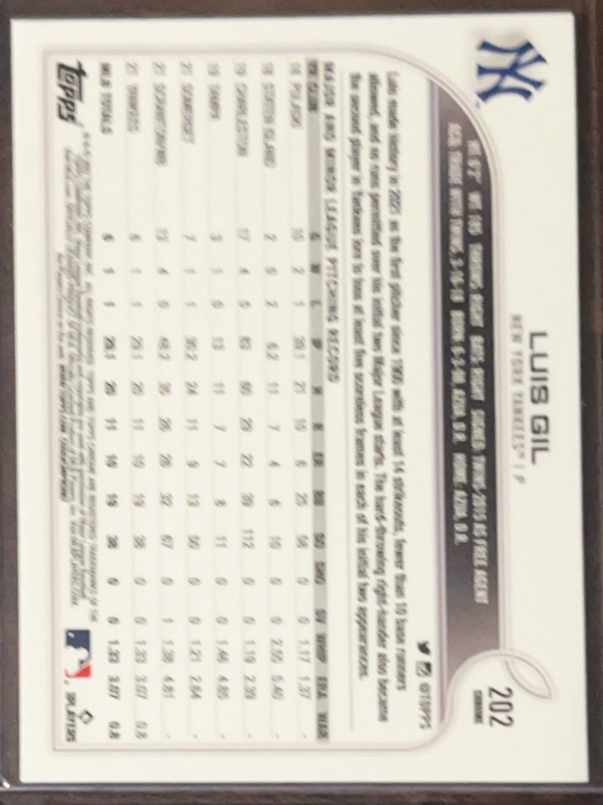 2022 Topps Chrome Luis Gil #202 Refractor RC